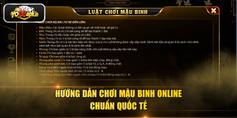 Hướng dẫn chơi mậu binh online chuẩn quốc tế Hướng dẫn chơi mậu binh online chuẩn quốc tế